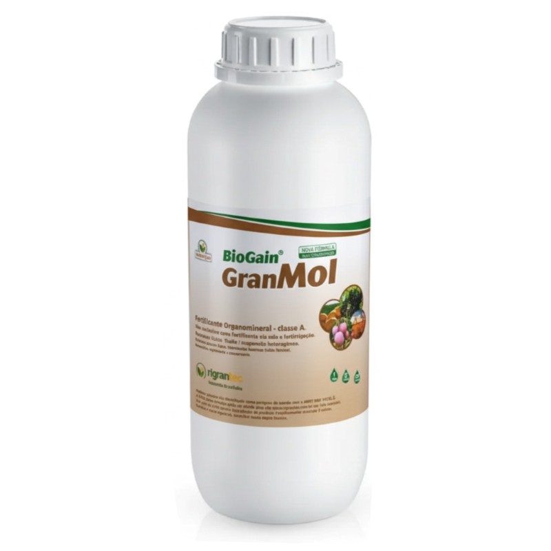 BioGain GranMol - Fertilizante líquido condicionador de solo à base de ácidos fúlvicos extraídos da Leonardita
